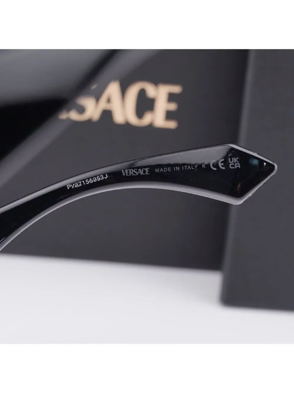 Versace VE4516 GB1/87 Shield Sunglasses – Black / Grey